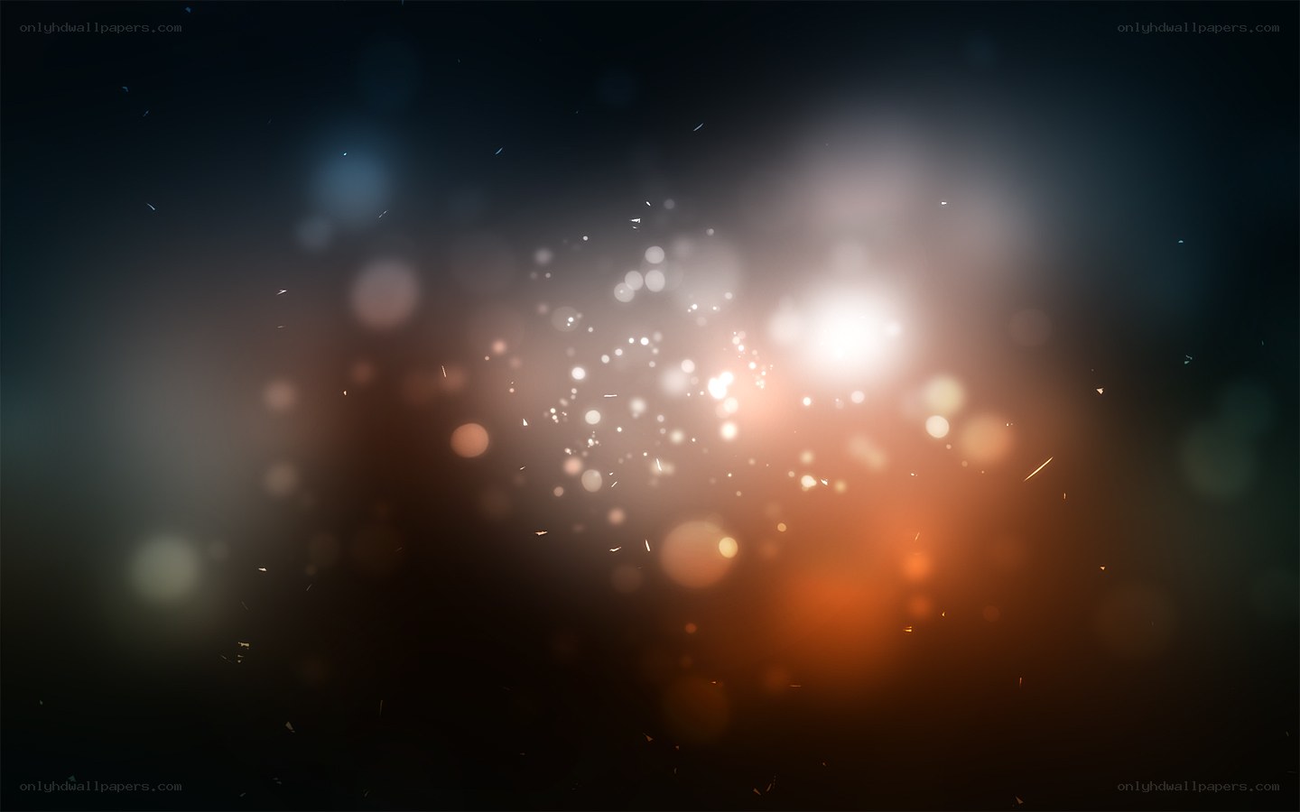 sparkling light particles