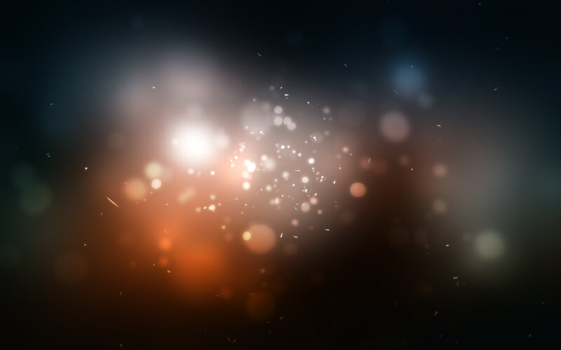Sparkling Light Particles — Black, Dramatic, Abstract