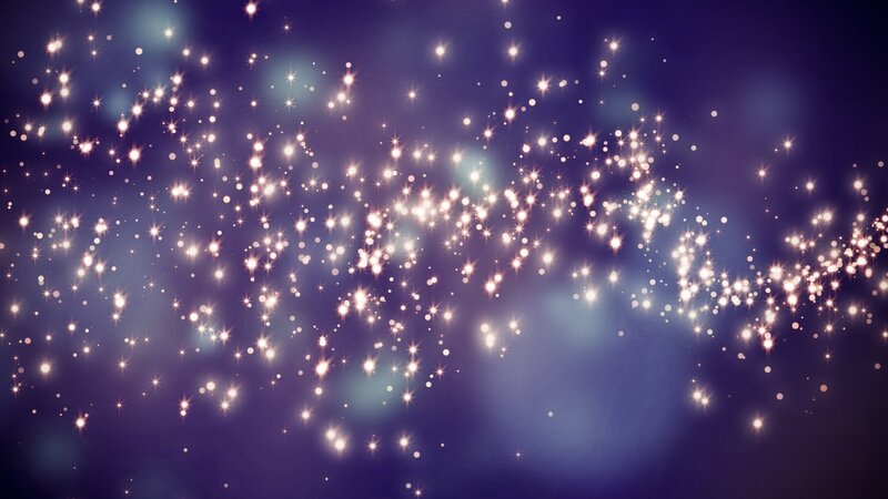 Sparkling Light Particles — Purple, Magical, Night