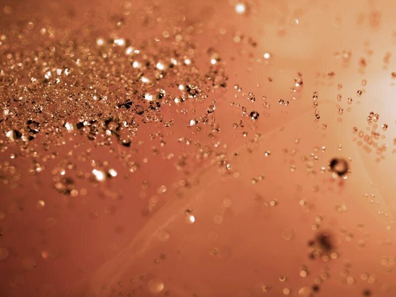 sparkling liquid with bubbles