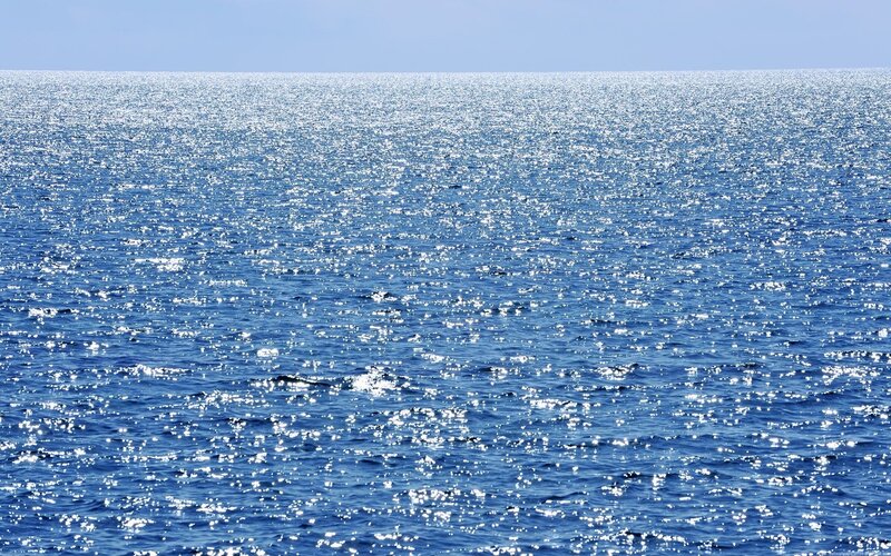 Sparkling Ocean Surface — Photograph