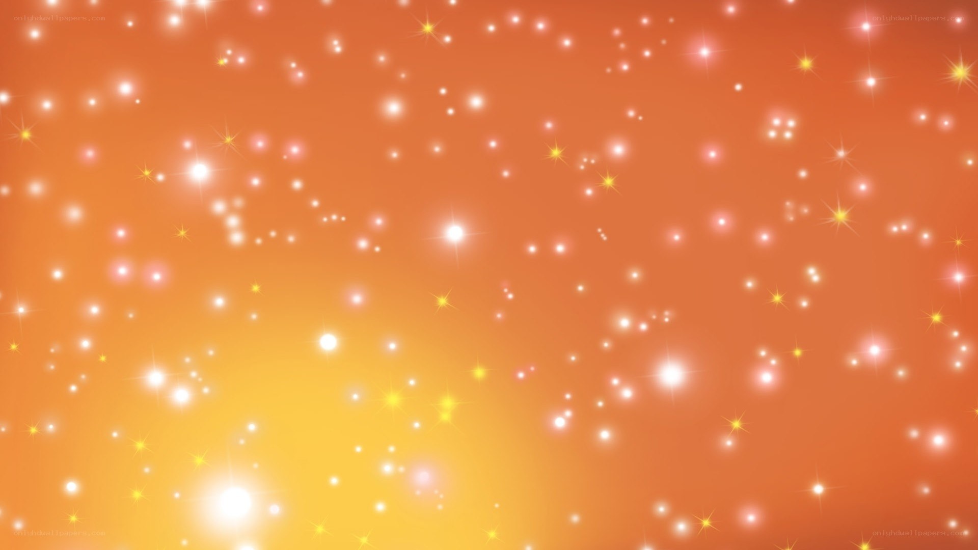 sparkling orange background