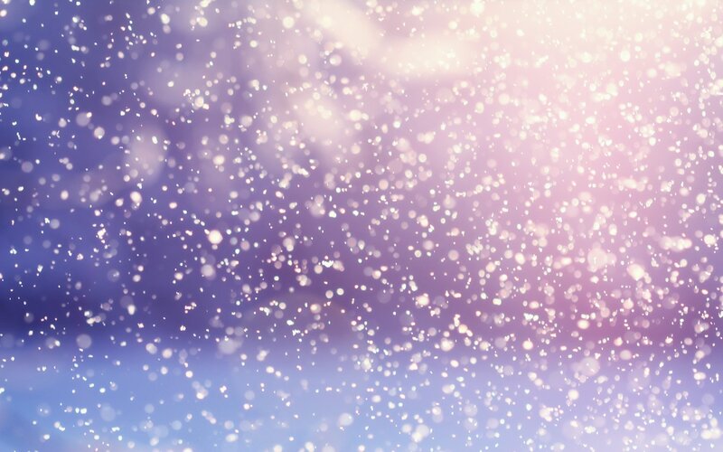 sparkling particles in soft light