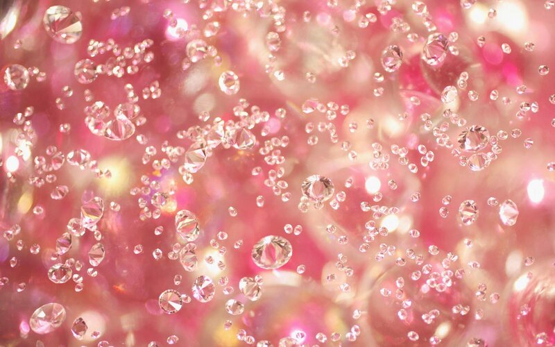 sparkling pink gemstones