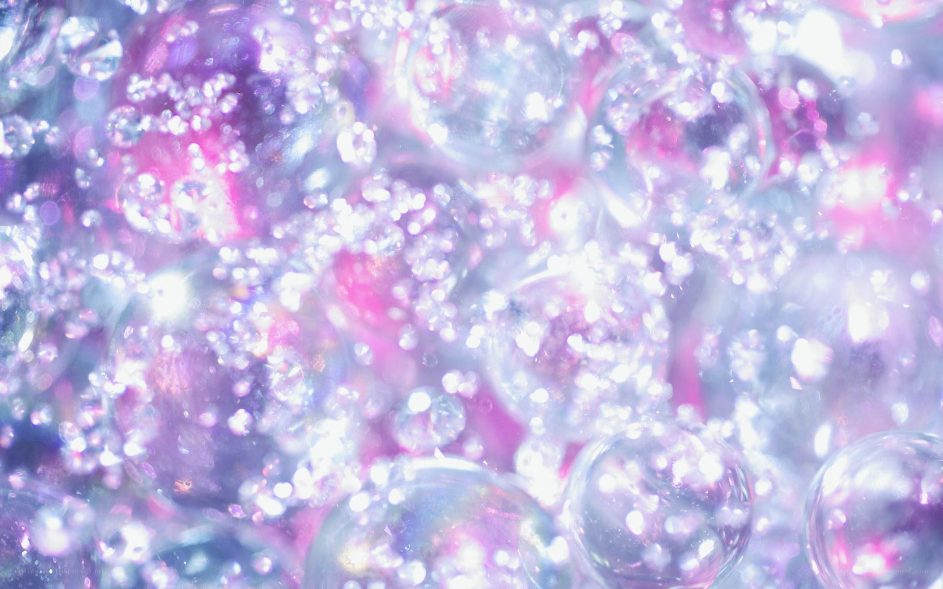 sparkling purple bubbles