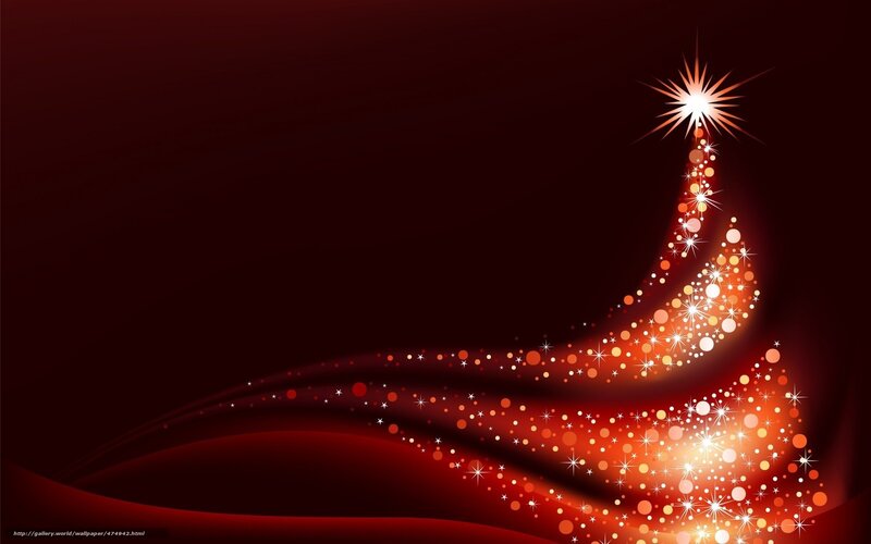 sparkling red christmas tree