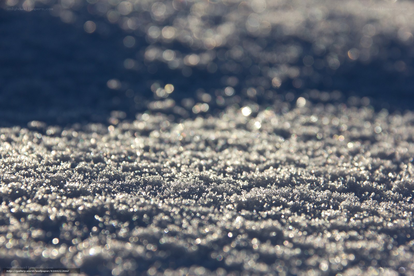 sparkling snow crystals
