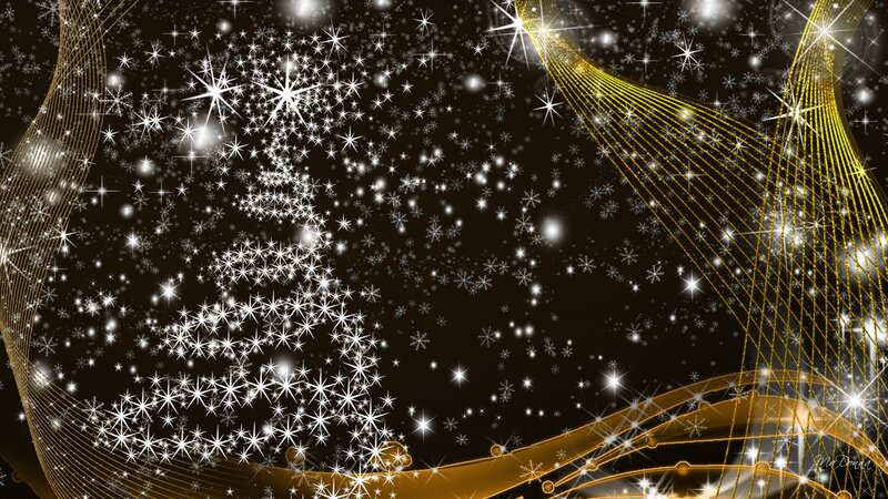 Sparkling Star Tree — Black