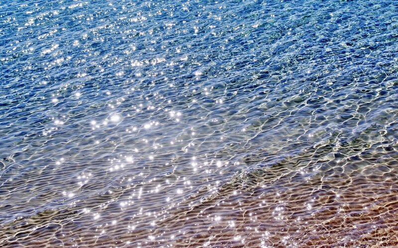 sparkling water surface