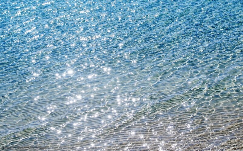 Sparkling Water Surface — Blue, Serene, Afternoon, Photograph