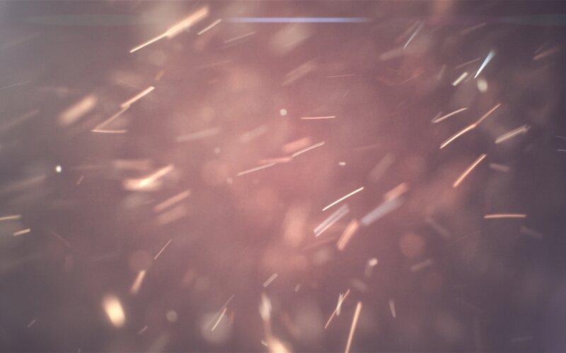 sparks flying in air