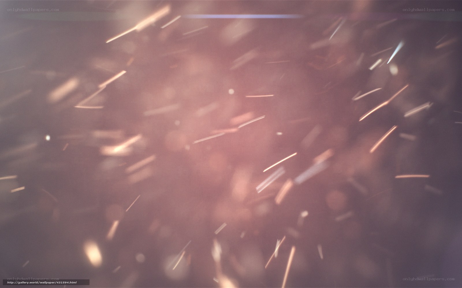 Sparks flying in the air