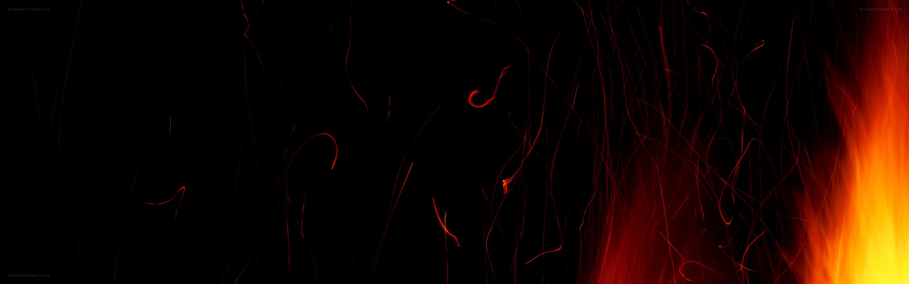 Sparks from a fire