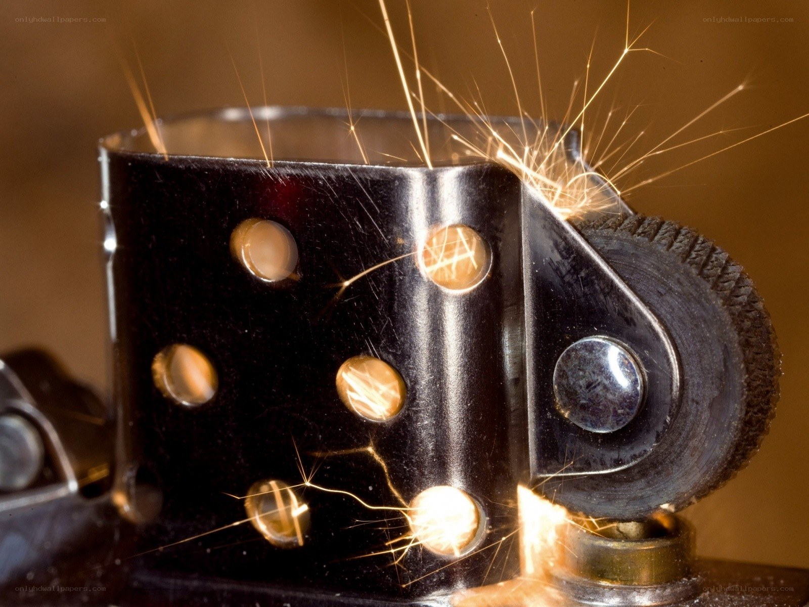 Sparks from a lighter