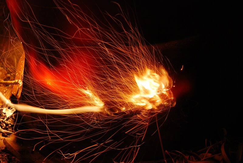 Sparks from Fire — Orange, Dramatic