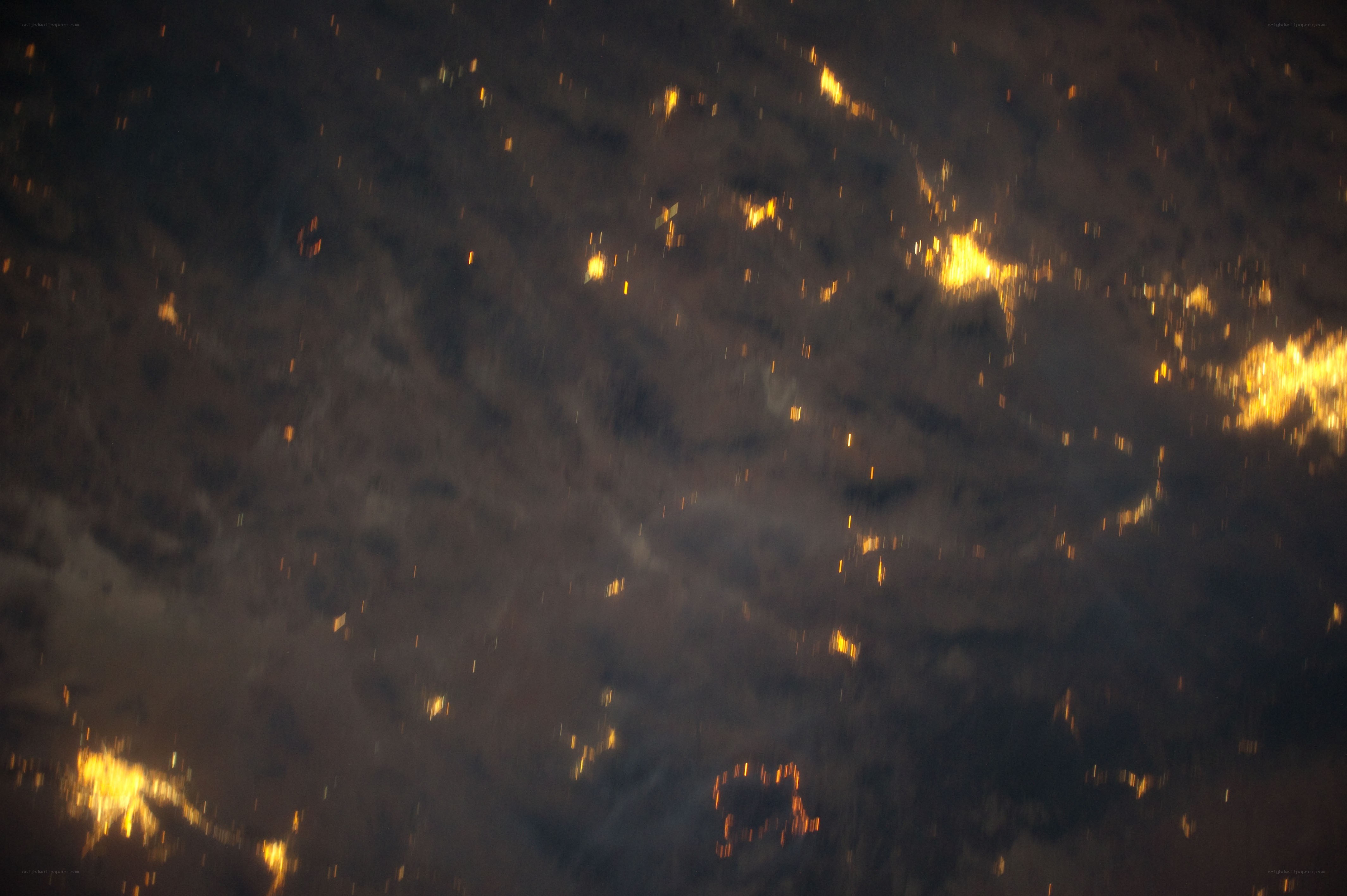 Sparks in the night sky