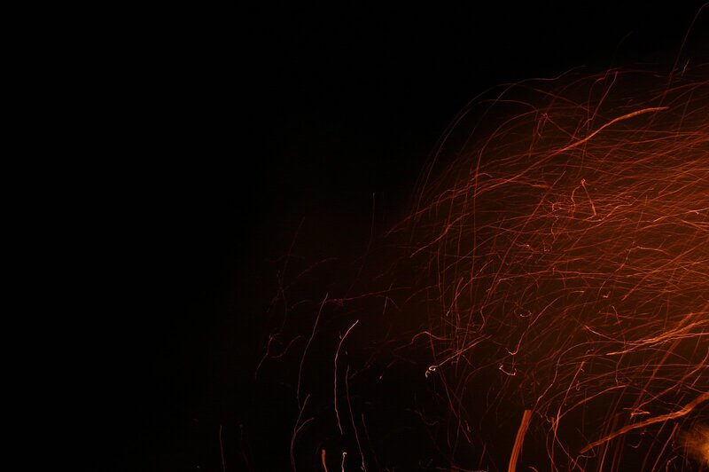 Sparks in the night