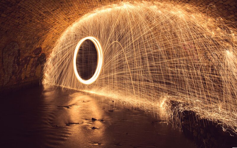 Sparks in Tunnel