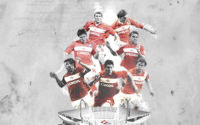 Spartak Moscow football team collage