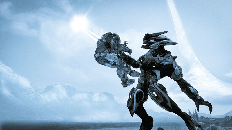 Spartan and Alien Combat