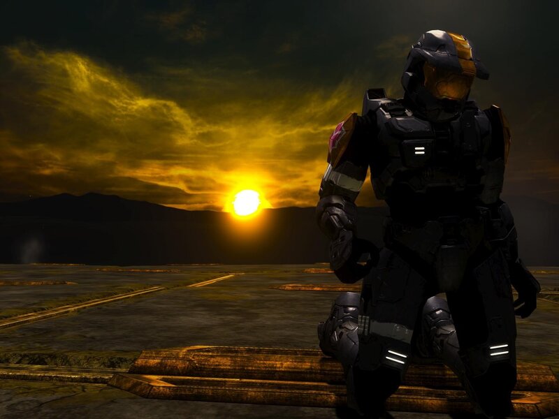 Spartan at sunset