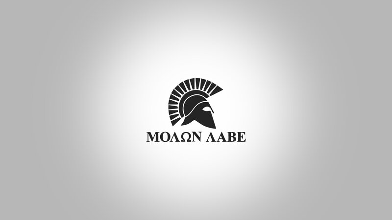 Spartan Helmet Logo — Black