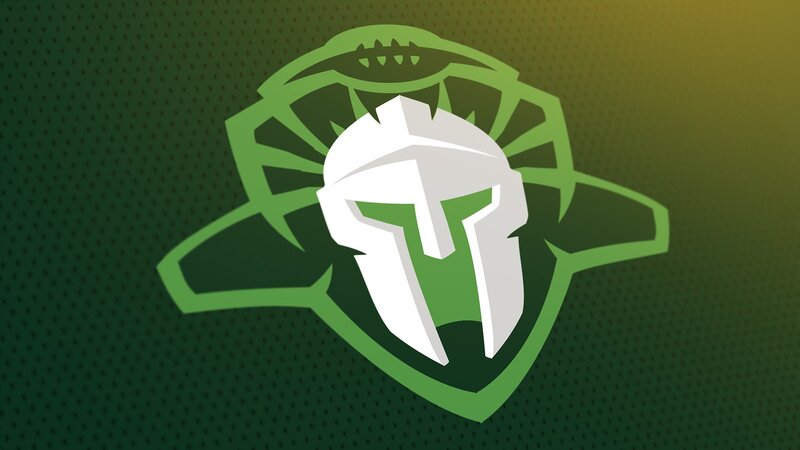 Spartan Helmet Logo — Green, Bold