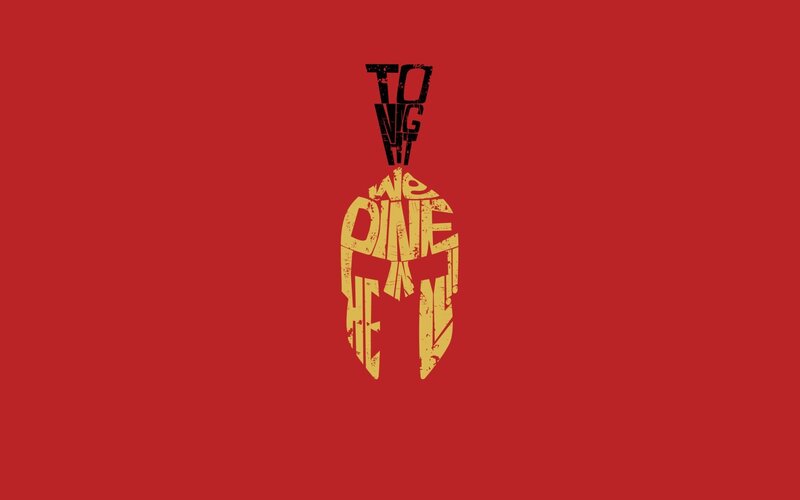 Spartan Helmet Text Art