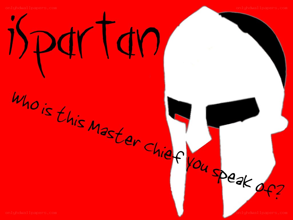 Spartan helmet with text