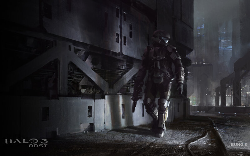 Spartan in a dark alley