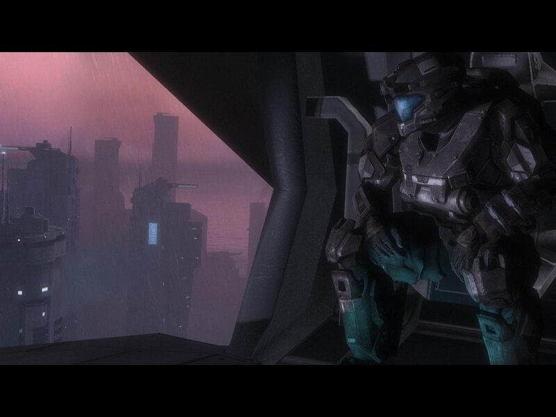 Spartan in a rainy city