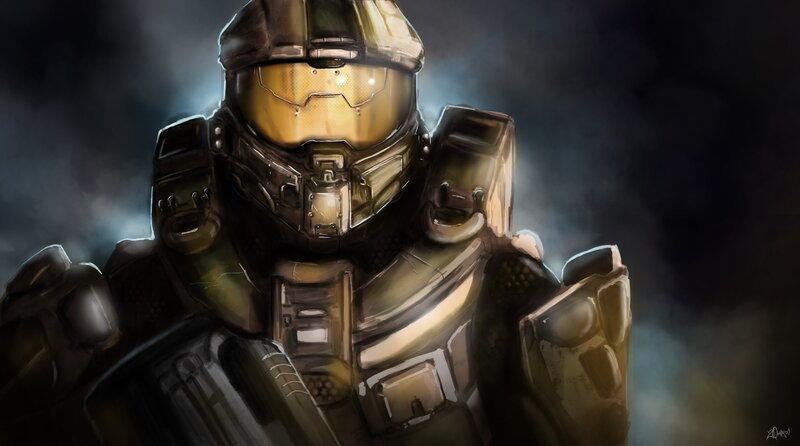 Spartan in Armor — Gold