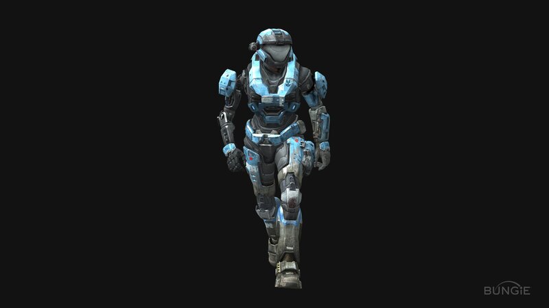 Spartan in blue armor