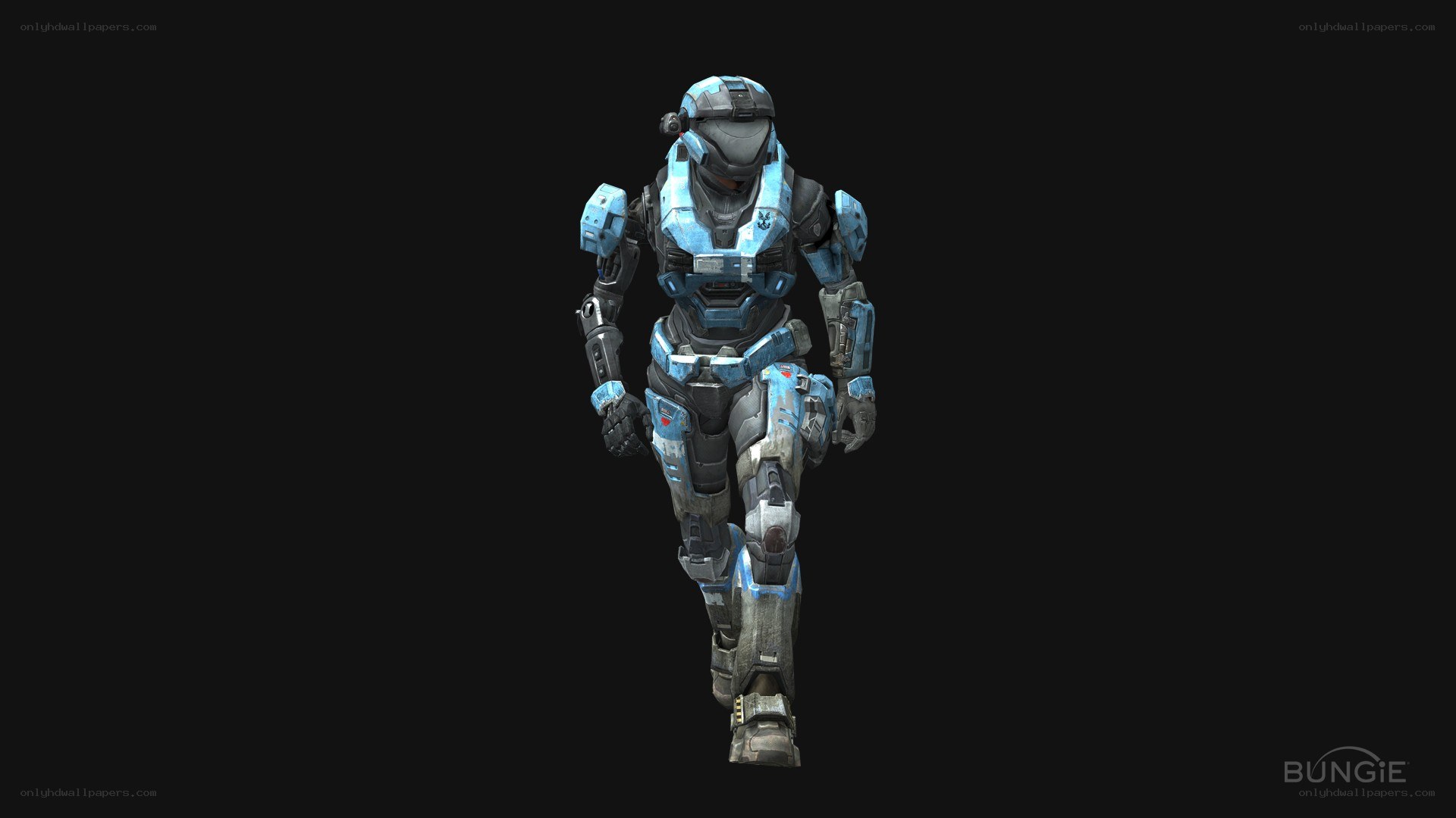 Spartan in blue armor