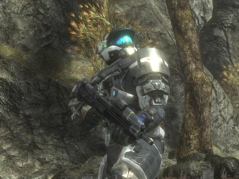 Spartan in combat armor