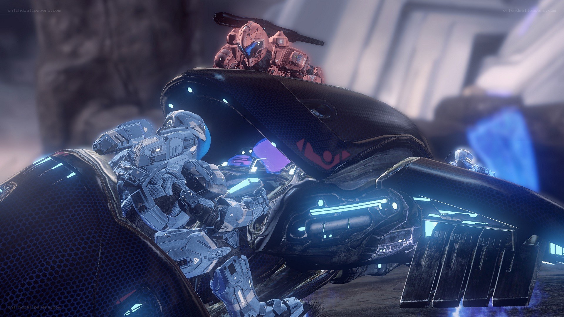 Spartan in combat armor