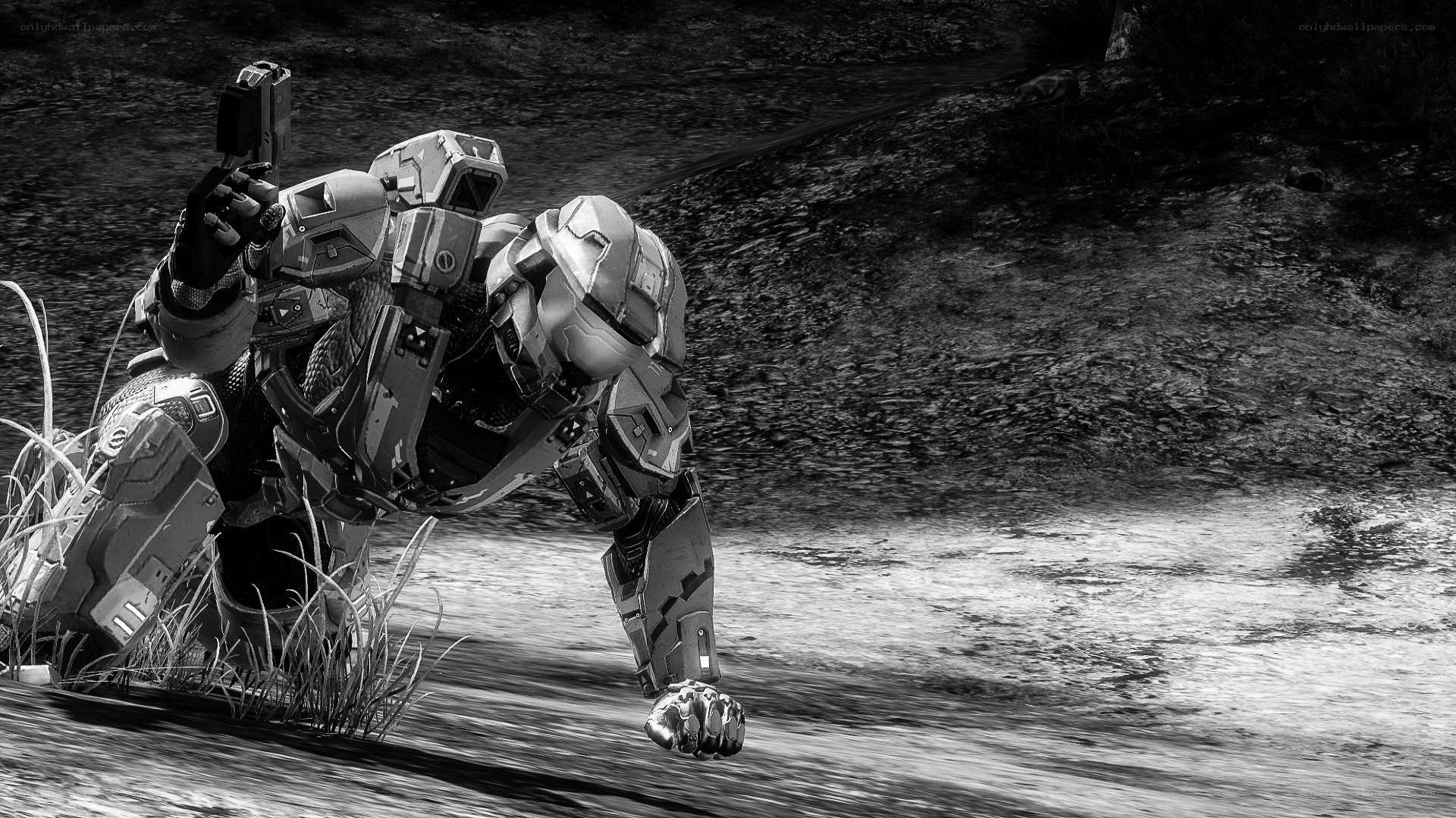 spartan in combat stance