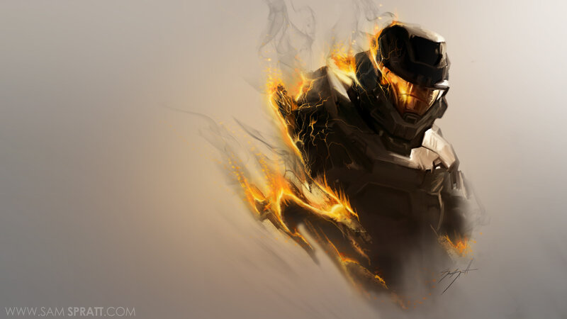 Spartan in flames