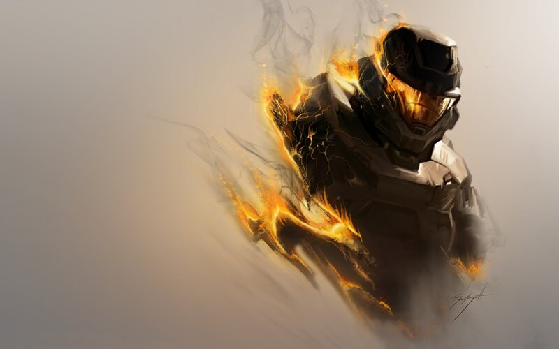 spartan in flames