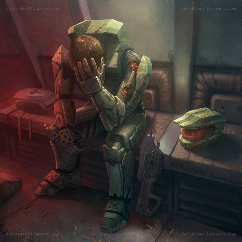Spartan in grief
