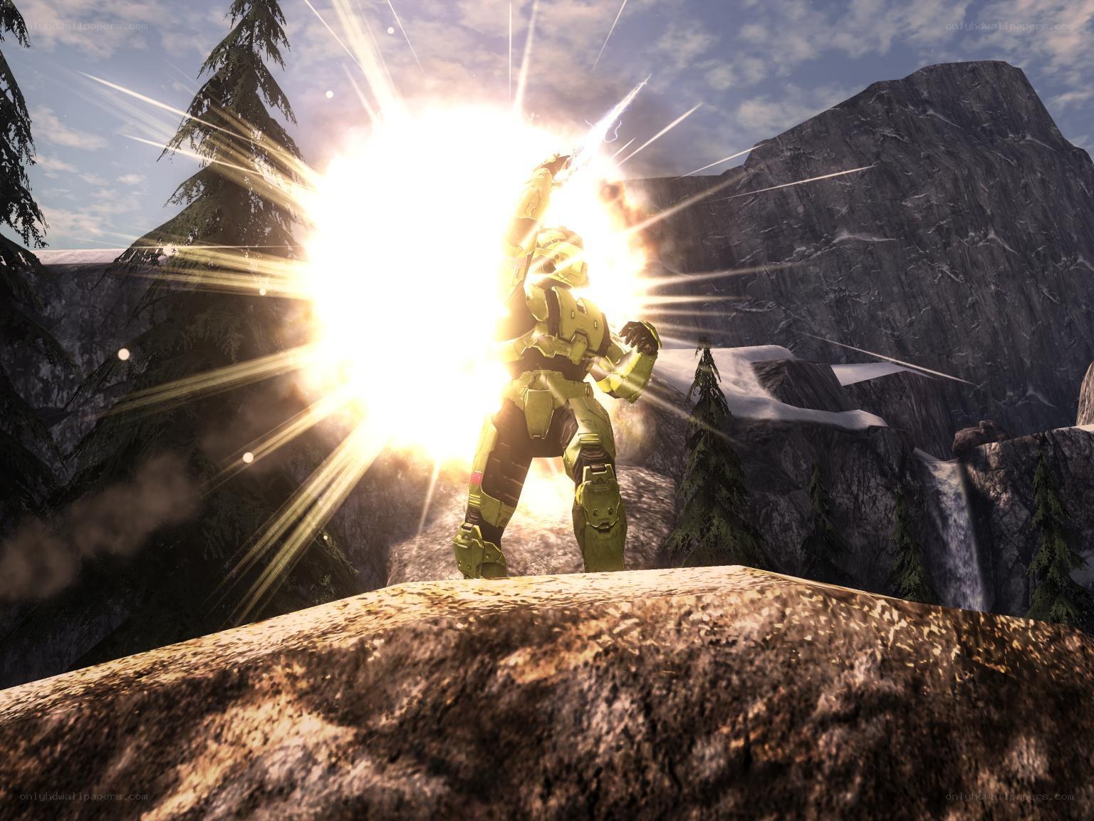 Spartan in mountain explosion