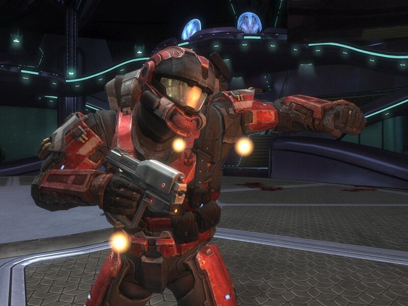 Spartan in red armor