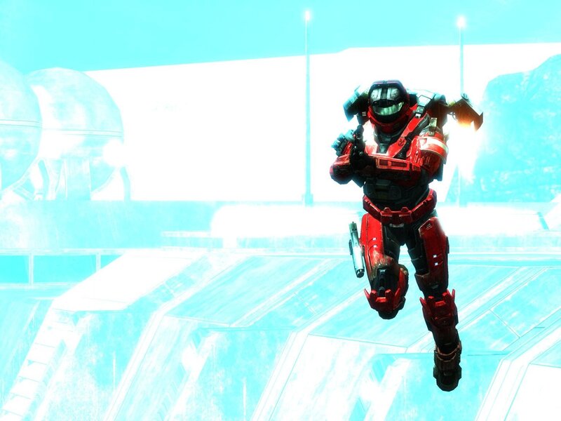 Spartan in Red Armor — Dramatic, 3d Render