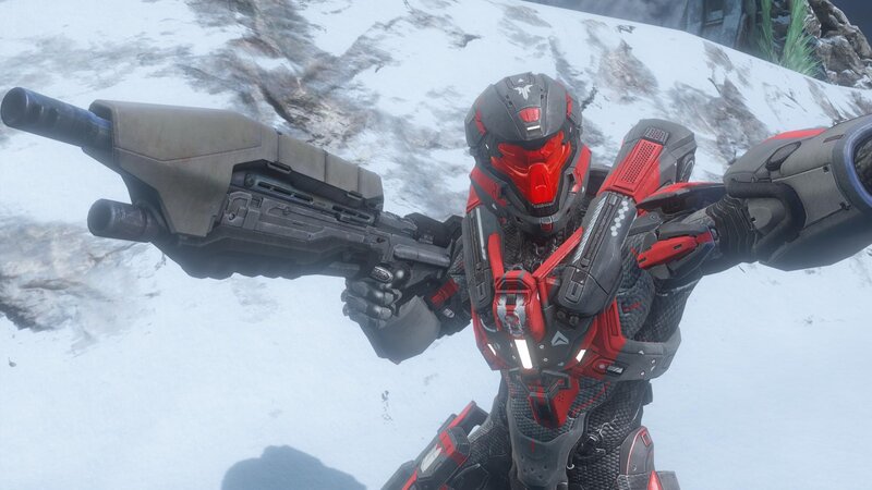 Spartan in Red Armor — Intense