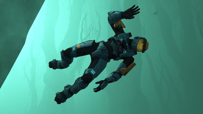 spartan in zero gravity