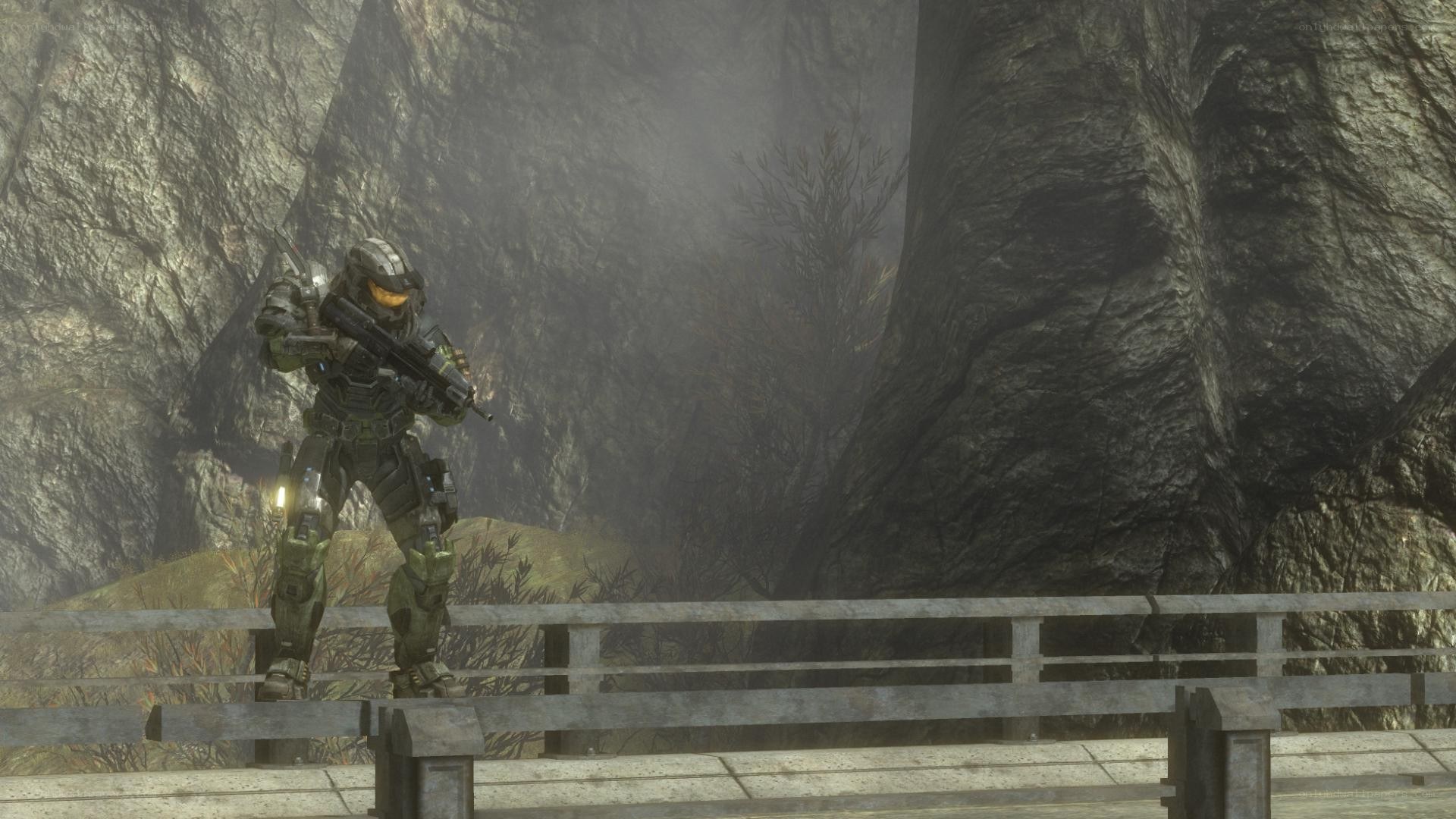 Spartan on a bridge