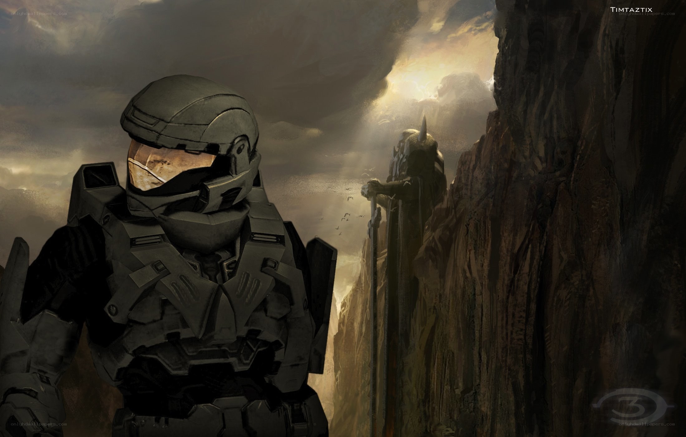 Spartan on a cliff edge