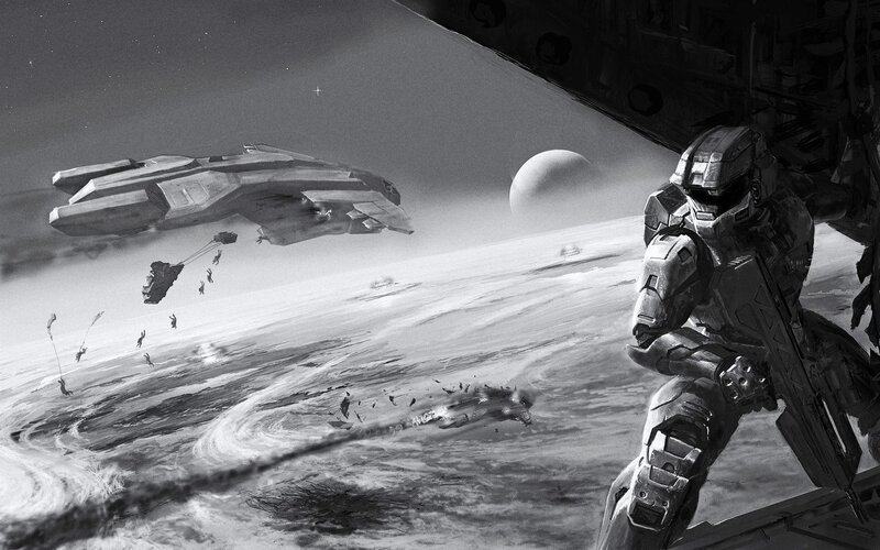 Spartan on a dropship