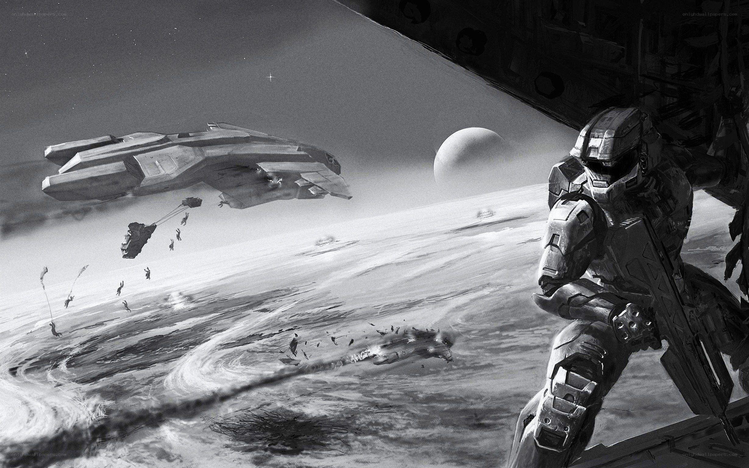 Spartan on a dropship
