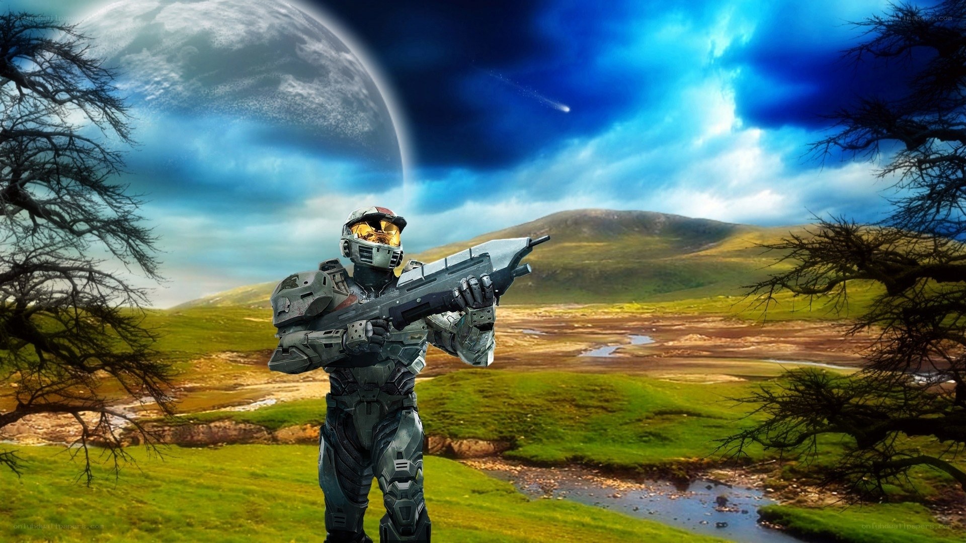 Spartan on alien planet